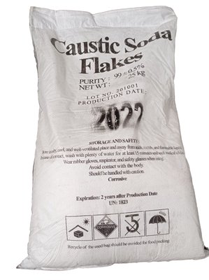 Сода каустическая Турция сухая мешок 25 кг СК-1 фото