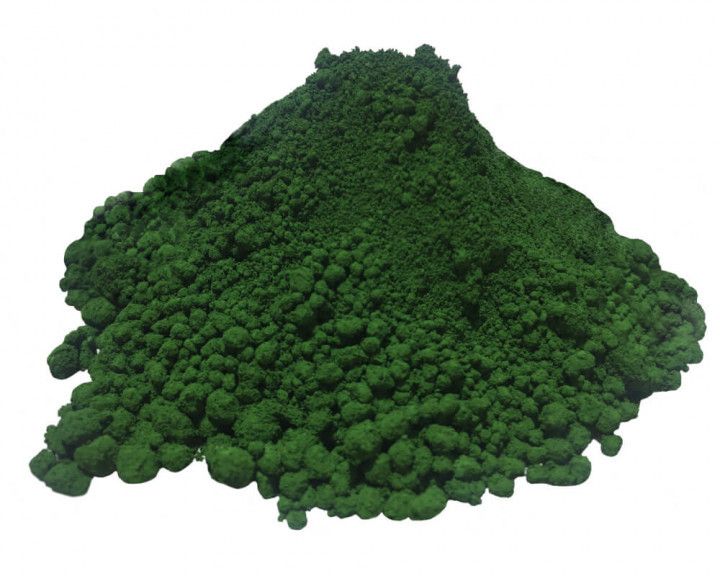 Пигмент зеленый окись хрома АЗХС III сухой Казахстан 25 кг ПИГМ-62 фото
