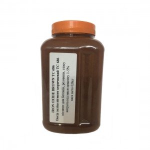 Пигмент коричневый железоокисный Tongchem ТС686 Китай сухой 0,8 кг ПИГМ-52 фото
